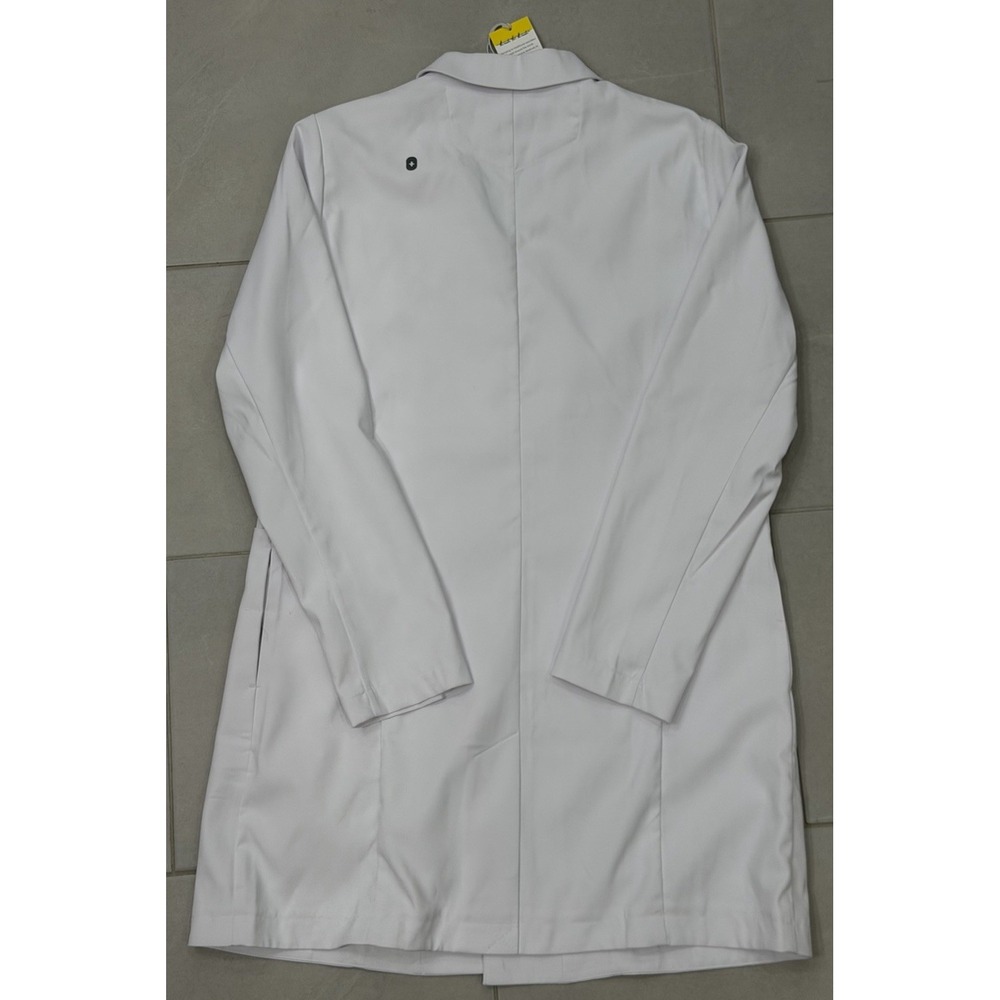 FIGS Bellevue Long Slim Lab Coat Women's Professional Medical Uniform Size Large - Picture 2 of 10